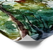 Strandpalmen Hochzeitsstift Poster (Ecke)