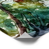 Strandpalmen Hochzeitsstift Poster (Ecke)