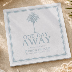 Strandpalmen-Probeessen-Hochzeit Serviette