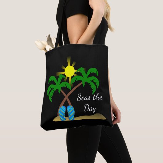 Strandpalmen und Flip-Flops Tasche (Von Nahem)