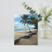 Strandpalmensitze Postkarte (Stehend Vorderseite)