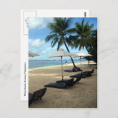 Strandpalmensitze Postkarte (Vorne/Hinten)