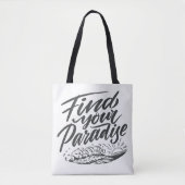Strandparadies-Angebot Tasche (Vorderseite)
