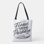 Strandparadies-Angebot Tasche (Rückseite)
