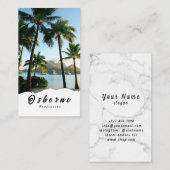 Strandparadies Bora Tropical Vibes Visitenkarte (Vorne/Hinten)