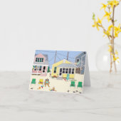 Strandparadies! Karte (Gelbe Blume)