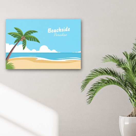 Strandparadies Landschaft Poster
