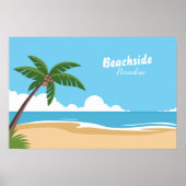 Strandparadies Landschaft Poster (Vorne)