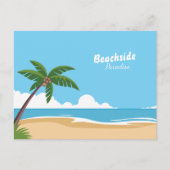 Strandparadies Landschaft Postkarte (Vorderseite)