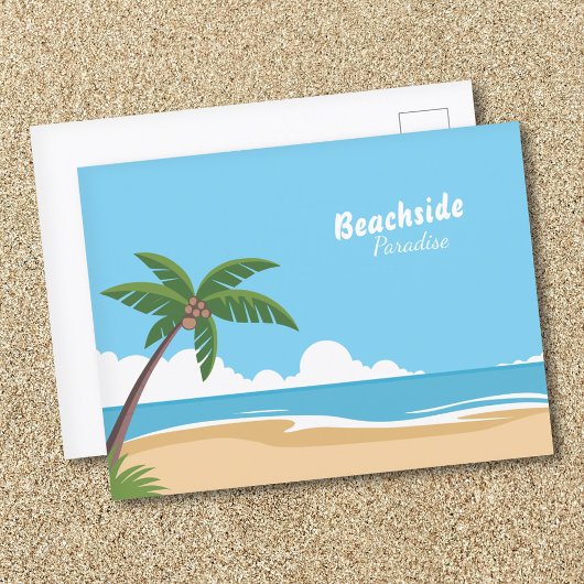 Strandparadies Landschaft Postkarte