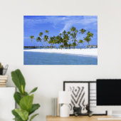 Strandparadies mit Hängematte_Maldives Plakat (Heimbüro)
