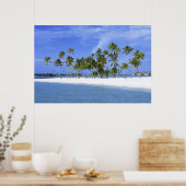 Strandparadies mit Hängematte_Maldives Plakat (Küche)