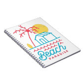 Strandparadies niedlich notizblock (Rechte Seite)