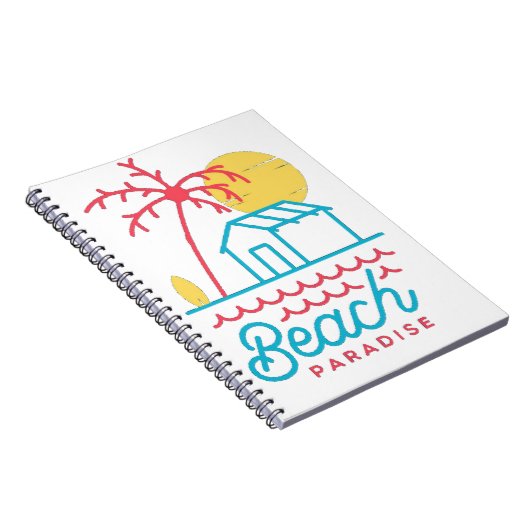 Strandparadies niedlich notizblock (Rechte Seite)
