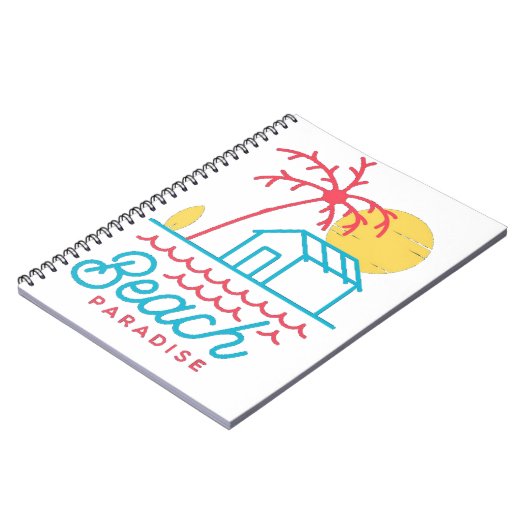 Strandparadies niedlich notizblock (Linke Seite)
