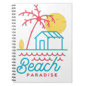 Strandparadies niedlich notizblock (Vorderseite)