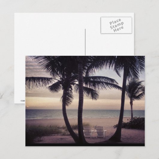Strandparadies Postkarte (Vorne/Hinten)