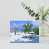 Strandparadies Postkarte (Stehend Vorderseite)