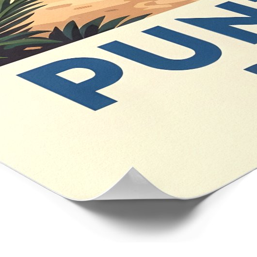 Strandparadies Punta Cana Poster (Ecke)