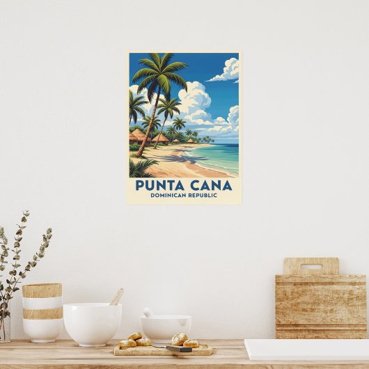 Strandparadies Punta Cana Poster (Küche)