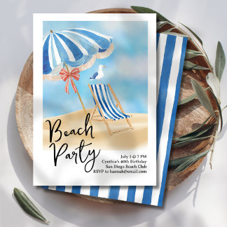Strandparty Einladung