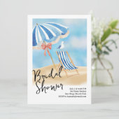 Strandparty Einladung (Stehend Vorderseite)