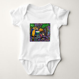 Strandparty-Papagei Baby Strampler