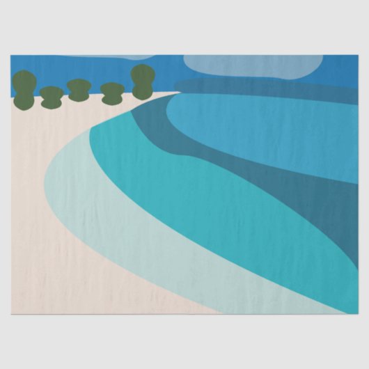 Strandparty Seidenpapier (Vorderseite)