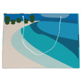 Strandparty-Thema Große Geschenktüte (Vorderseite)