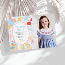 Strandpastell-Doodle-Mädchen-Geburtstagsfoto