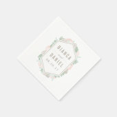 Strandpastell-Hochzeit Serviette (Ecke)
