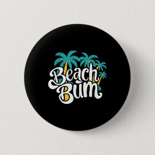 Strandpenner Sommer Sandige Ozean Vibes Und Wellen Button