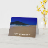 Strandpensionierung Karte (Gelbe Blume)