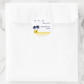 Strandpfahlheber Runder Aufkleber (Tasche)