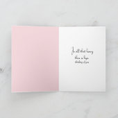 Strandpfanne mit rosa Petunias Karte (Innenseite)