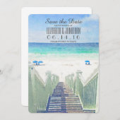 Strandpfeife | Tropical Save the Date (Vorne/Hinten)