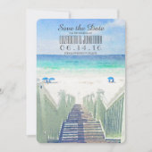 Strandpfeife | Tropical Save the Date (Vorderseite)