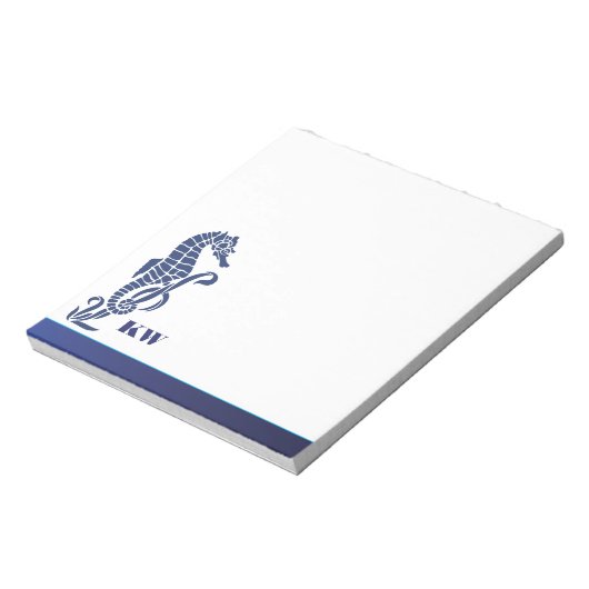 Strandpferd Monogram Notizblock (Rotiert)