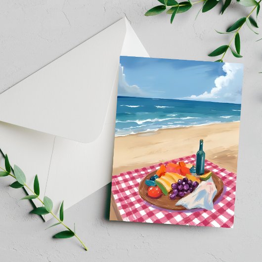 Strandpicknick | Gemäldekarte Ozeanstrand