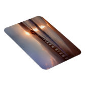 Strandpier bei Sonnenuntergang, Hawaii Magnet (Rechte Seite)