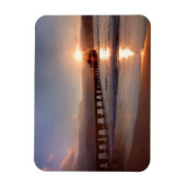 Strandpier bei Sonnenuntergang, Hawaii Magnet (Vertikal)