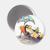 Strandpinguin Magnet (Vorderseite/Rückseite)