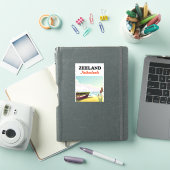 Strandplakat für Seeland Aufkleber (iPad Hülle)