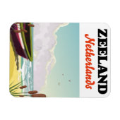 Strandplakat für Seeland Magnet (Horizontal)