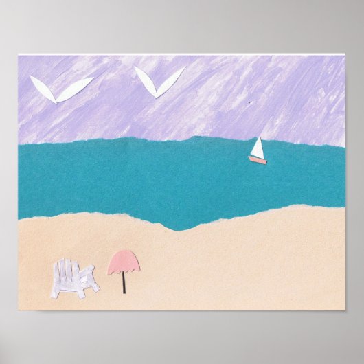 Strandplakat Poster (Vorne)