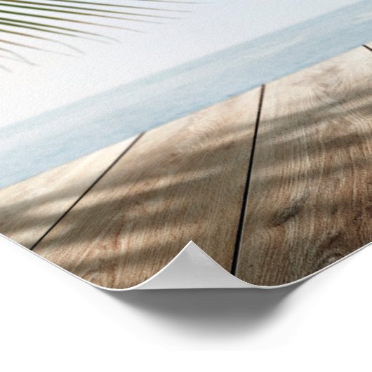 Strandplakat Poster (Ecke)