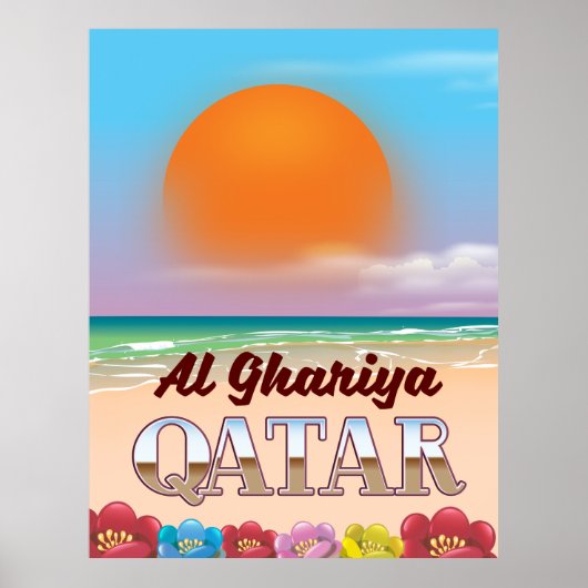 Strandposter Al Ghariya Katar Poster (Vorne)