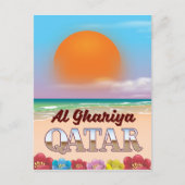 Strandposter Al Ghariya Katar Postkarte (Vorderseite)