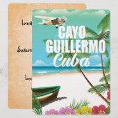 Strandposter Cayo Guillermo Einladung (Vorne/Hinten)