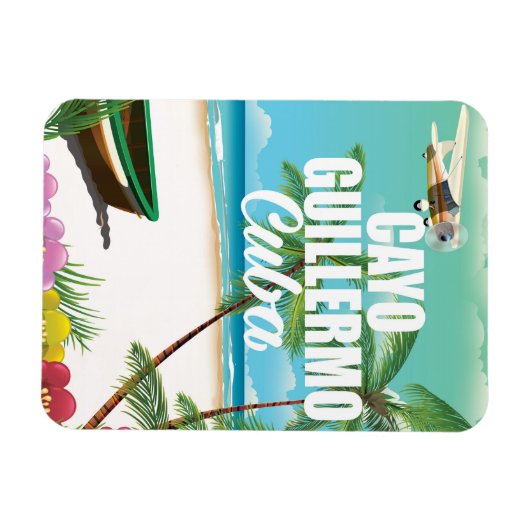 Strandposter Cayo Guillermo Magnet (Horizontal)